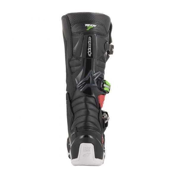 bota alpinestars tech 7 preto verde vermelho 54734