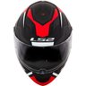 capacete ls2 ff320 stream edge preto vermelho fosco 4