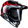 capacete ls2 mx436 pioneer evo adventurer preto branco m5