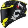 capacete kyt tt course electron preto amarelo fosco