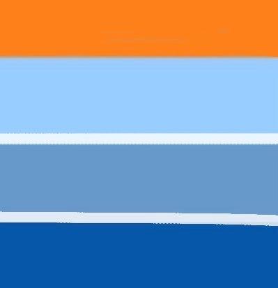 Azul Claro Marinho/Branco/Laranja